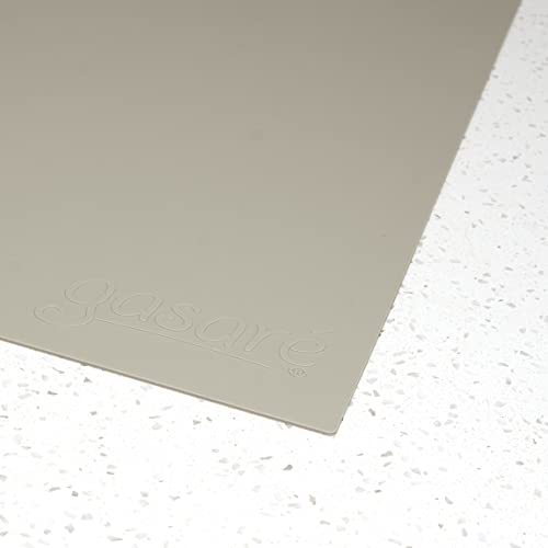 gasare, Giant, Double Thick, Silicone Countertop Mat Protector, Kitchen Counter Mats, Heat Resistant, Non-Slip, Washable, Cuttable, 40 x 23.5 Inches, 2mm Thick, 1 Unit, Taupe