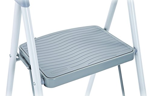 Rubbermaid RMS-3 3-Step Steel Step Stool, 225-pound Capacity, White
