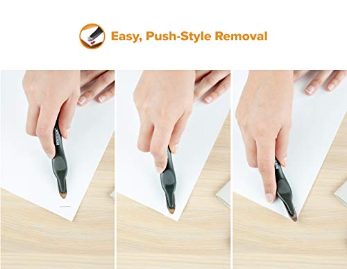 Bostitch Office Easy Staple Remover, Magnetic Tip, 3-Pack, black magnet - 3 pack (40000M-BLK-3PK)