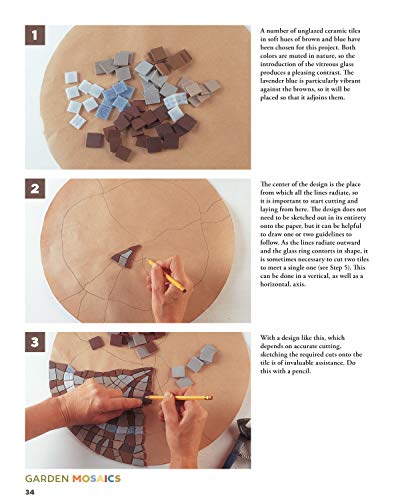 Garden Mosaics: 19 Beautiful Projects to Make for Your Garden (Fox Chapel Publishing) Beginner-Friendly Step-by-Step Instructions, Photos, & Templates to Create One-of-a-Kind Pots, Ornaments, and More