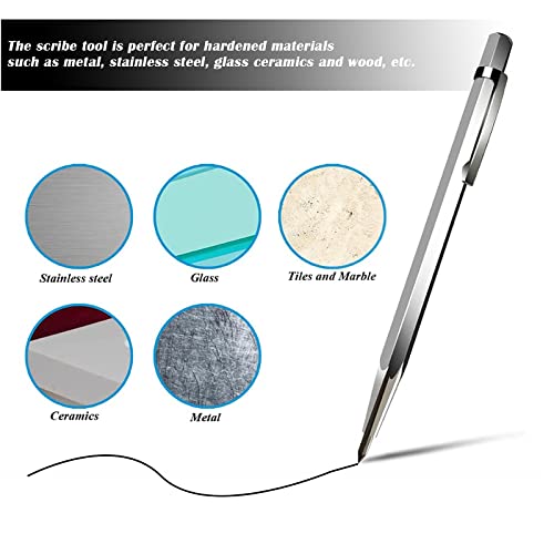 NewShark Glass Cutter Pistol Grip (2mm-20mm), Ergonomic Grip Tungsten Carbide Glass Cutting Tools with Oil Reservoir, Perfect for Glass Cutting/Tiles/Mirror/Mosaic/Window