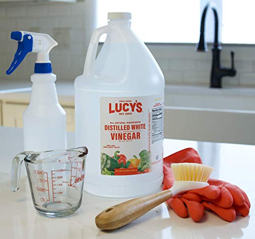 Lucy's Family Owned - Natural Distilled White Vinegar, 1 Gallon 128oz. (Pack of 2)