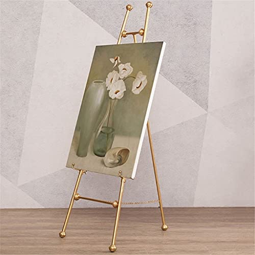 GJDXDP Iron Easel Stand European Style Portable Sketching Easel for Artists PaintingOil Painting