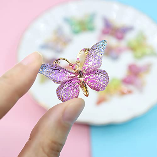 YUNXI 40 PCS Colorful Butterfly Charms Butterfly Pendants Butterfly Jewelry Enamel for Earrings Bracelets Necklace DIY Phone Case Hair Clip Craft Jewelry Making (40 PCS)