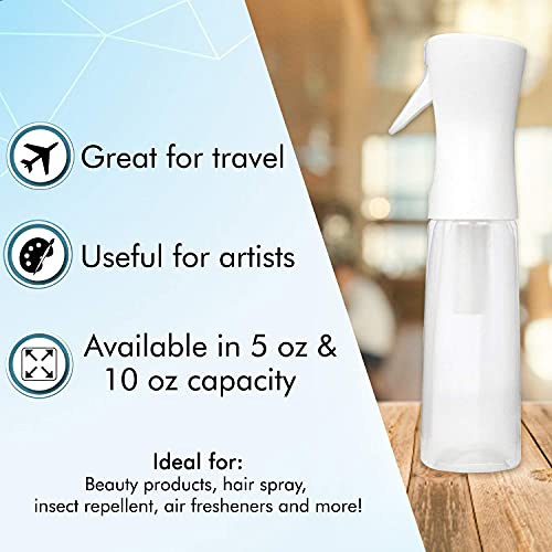 Beautify Beauties Hair Spray Bottle – Ultra Fine Continuous Water Mister for Hairstyling, Cleaning, Plants, Misting & Skin Care (17 Ounce)