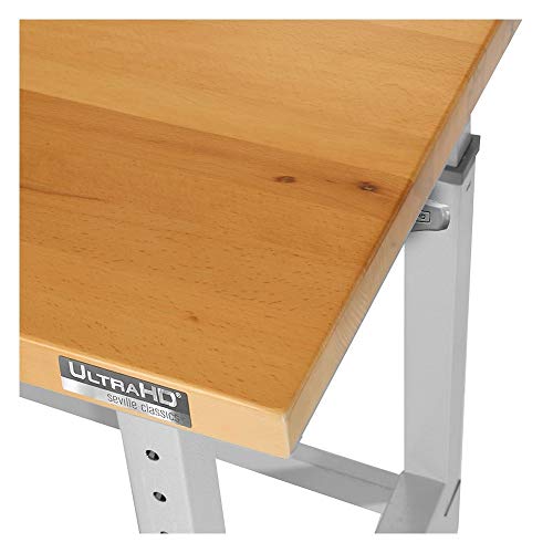Seville Classics UltraHD 72" W X 25" D Wood Top Height Adjustable Workbench 2000 Lb Capacity