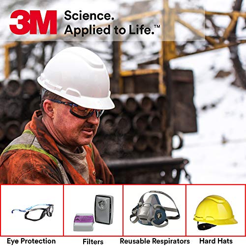 3M Safety Glasses, Virtua CCS, ANSI Z87, Anti-Fog, Clear Lens, Blue Frame, Corded Ear Plug Control, Removable Foam Gasket