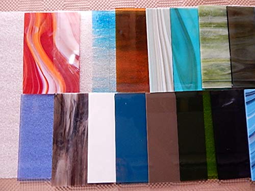 COE 96 Oceanside Spectrum Wissmach Fusible Glass 3mm (4" x 6") 20 Sheets