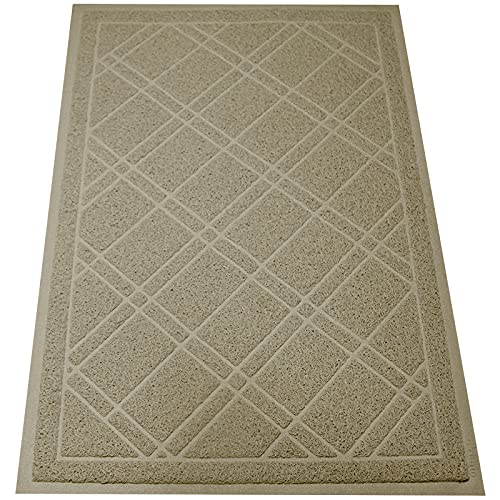 SlipToGrip Universal Door Mat, Taupe 35 x 23 in - Anti Slip, Durable & Washable, Outdoor & Indoor Welcome Mat for Entrance, Front Door, Garage, Patio, Dirt and Dust Absorber, Low Profile