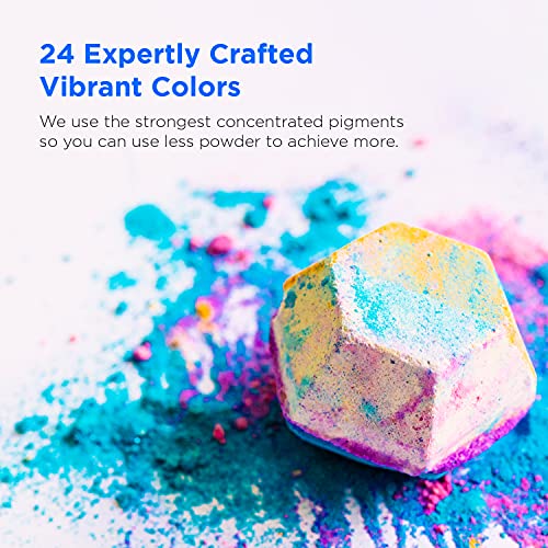 Rolio - Mica Powder - 12 Jars of Pearlescent Color Pigment for Paint, Dye, Soap Making, Nail Polish, Epoxy Resin, Candle Making, Bath Bombs, Slime - Autumn Hues