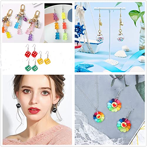 30Pcs Daisy Flower Pendant Charms Colorful Resin Jewelry Making Ornament DIY Pendant Making Charm for Bracelet Necklace Earrings Keychain Craft