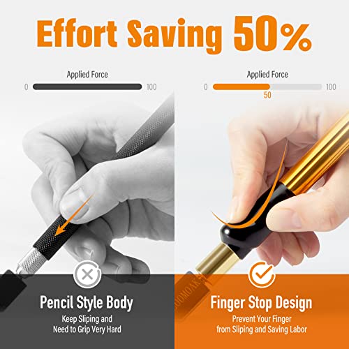 Professional Carbide Tungsten Alloy Handle Glass Cutter Tool with Range 2-19mm Professional Cutter for Thick Glass Mosaic and Tiles - Pencil Shape & Design (Glass Cutter) (Regular)