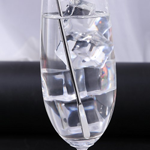 5 pcs Stainless Steel Coffee Beverage Stir Sticks Cocktail Stirrers Drink Swizzle Stick 7.4" Swizzle Stick Picks Tools