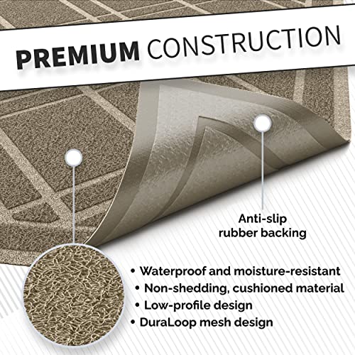 SlipToGrip Universal Door Mat, Taupe XL Size 42 x 35 in - Anti Slip, Durable & Washable, Outdoor & Indoor Welcome Mat for Entrance, Front Door, Garage, Patio, Dirt and Dust Absorber, Low Profile