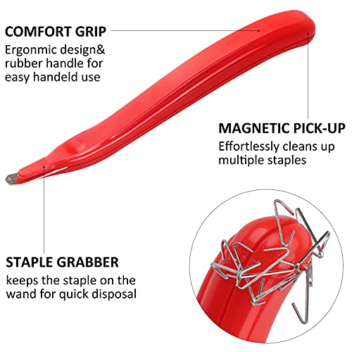ZZTX 5 PCS Professional Magnetic Staple Remover Puller Rubberized Staples Remover Staple Removal Tool for School Office Home