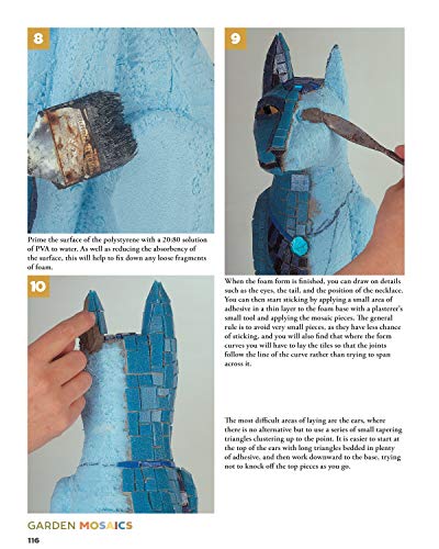 Garden Mosaics: 19 Beautiful Projects to Make for Your Garden (Fox Chapel Publishing) Beginner-Friendly Step-by-Step Instructions, Photos, & Templates to Create One-of-a-Kind Pots, Ornaments, and More