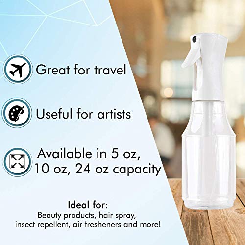 Beautify Beauties Hair Spray Bottle – Ultra Fine Continuous Water Mister for Hairstyling, Cleaning, Plants, Misting & Skin Care (24 Ounce)