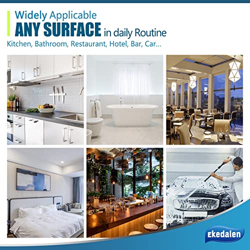 Microfiber Lint Free Cloth Streak Free Miracle Cleaning Cloths Esay Clean Glass Polishing Windows Mirrors Kitchen Household Reusable Cleaning Rags, Pack of 8