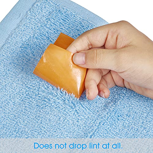 9 Pack Kitchen Cleaning Cloth Dish Towels Lint Free Dishcloths Super Absorbent 10x10 inch Small Dishtowels Reusable Cloth for Kitchen Home Car Dish Rags Hand Towel Drying Fast Blue
