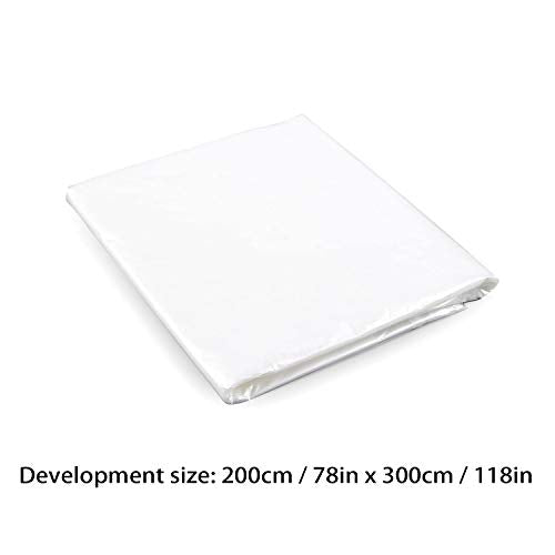 5 Sheets Plastic Drop Cloths, Plastic Sheeting Plastic Painting Tarp Paint Drop Cloth Waterproof Plastic Cover Anti-dust Furniture Cover Couch Cover for Painting Floor (2 x 3m/ 6.56 x 9.8 Feet)