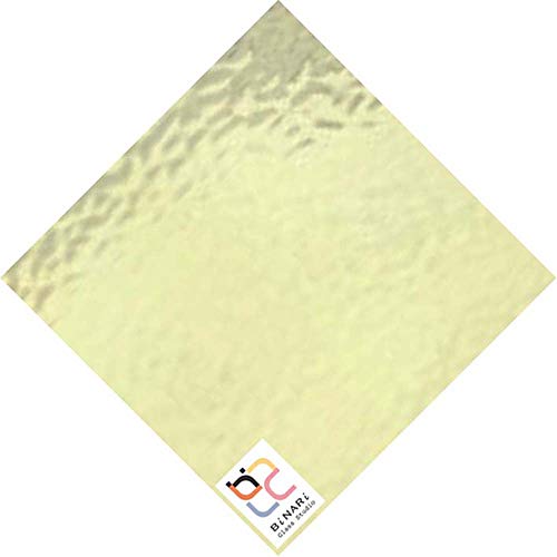 Wissmach Stained Glass Sheet: Pale Yellow Green, English Muffle by BiNARi Glass Studio