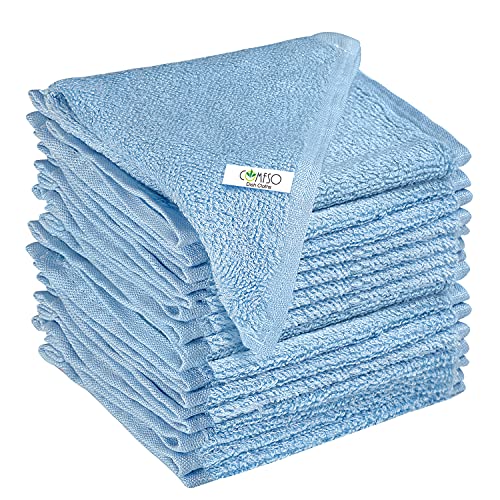 9 Pack Kitchen Cleaning Cloth Dish Towels Lint Free Dishcloths Super Absorbent 10x10 inch Small Dishtowels Reusable Cloth for Kitchen Home Car Dish Rags Hand Towel Drying Fast Blue